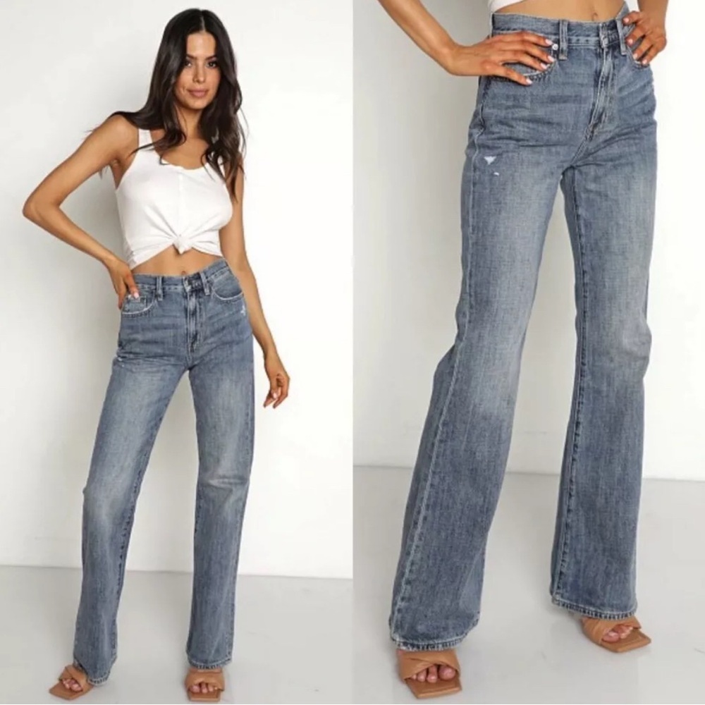 Pistola Womens Stevie High Rise Relaxed Flair Jeans in Pulse, Size 27